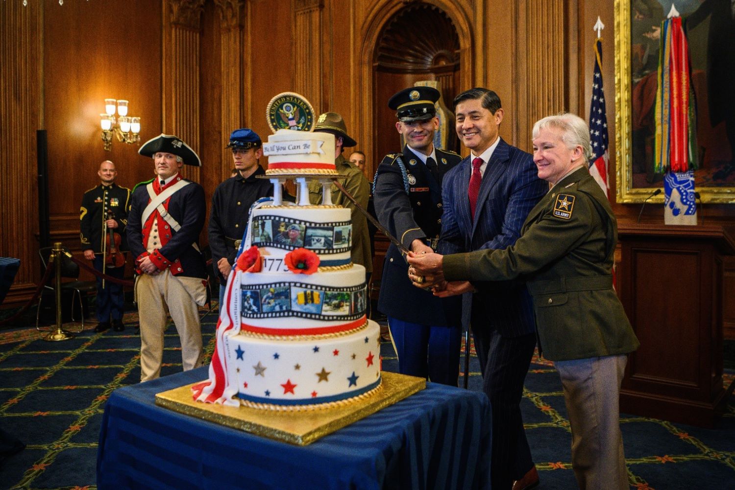 Army 249th Birthday cake-cutting ceremony at the U.S. Capitol Building in Washington, D.C.