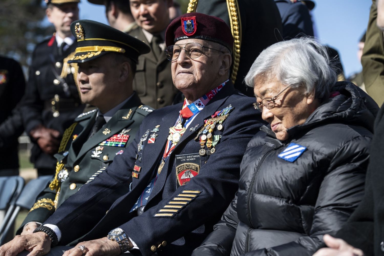 a U.S. Army veteran from the Korean War attended a ceremony