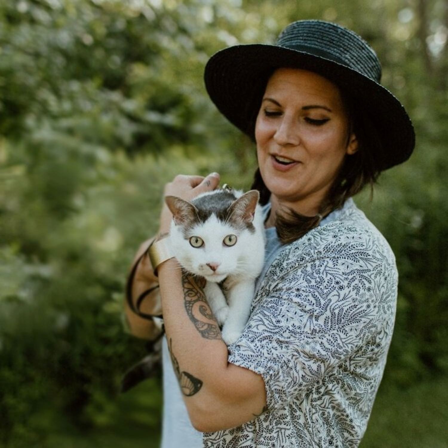 Dena Rupp and her cat