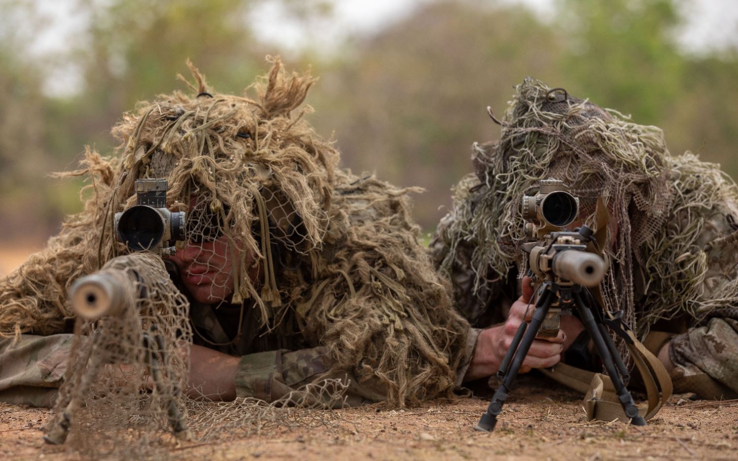 soldiers participated in a sniper training in Sa Keo, Thailand