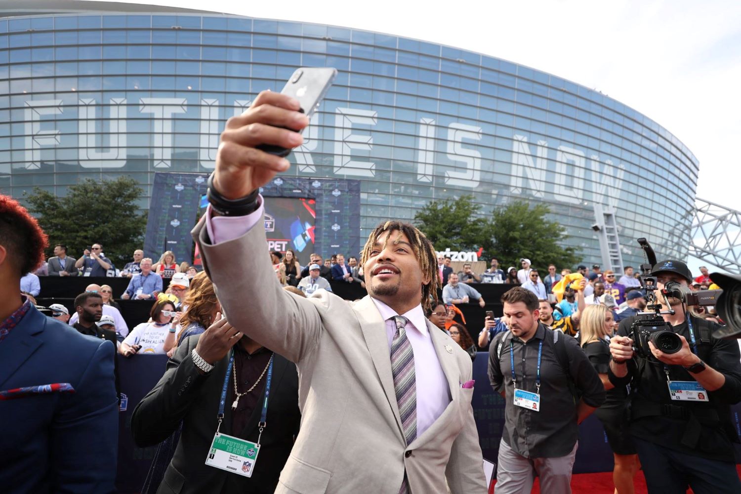 In front of Allegiant Stadium