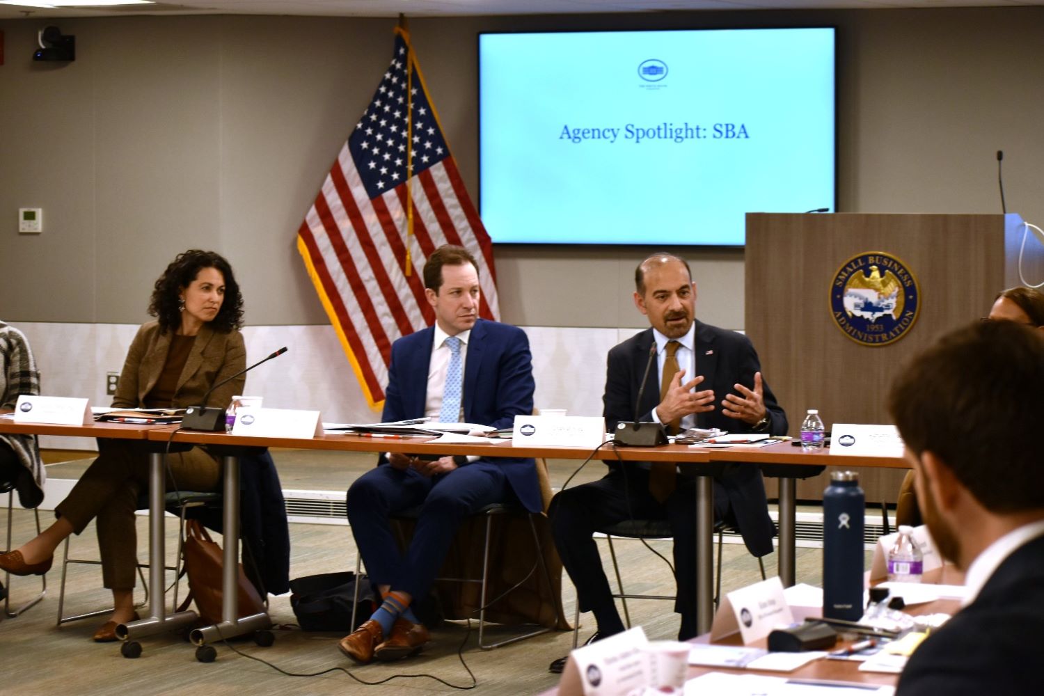 SBA in a meeting