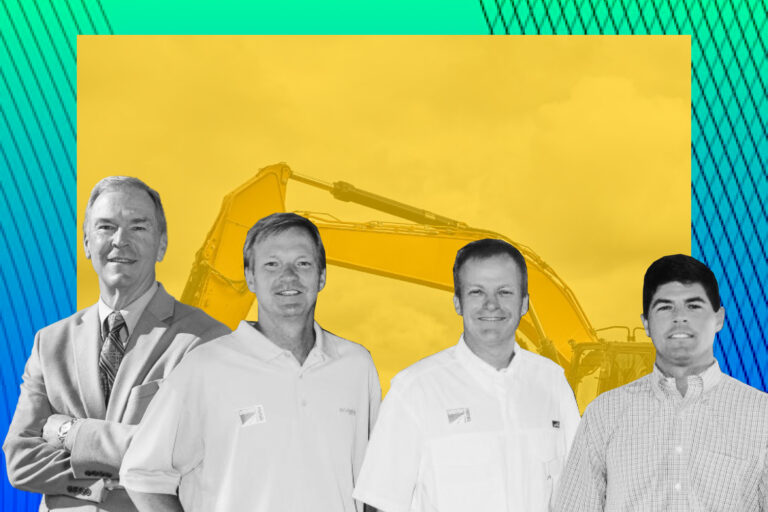 Cherokee County Commission Chair Harry Johnston and Bartow Paving executive