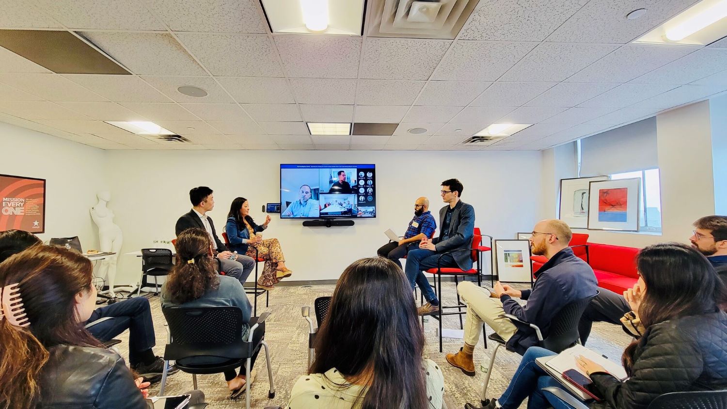 Macy's staff meeting