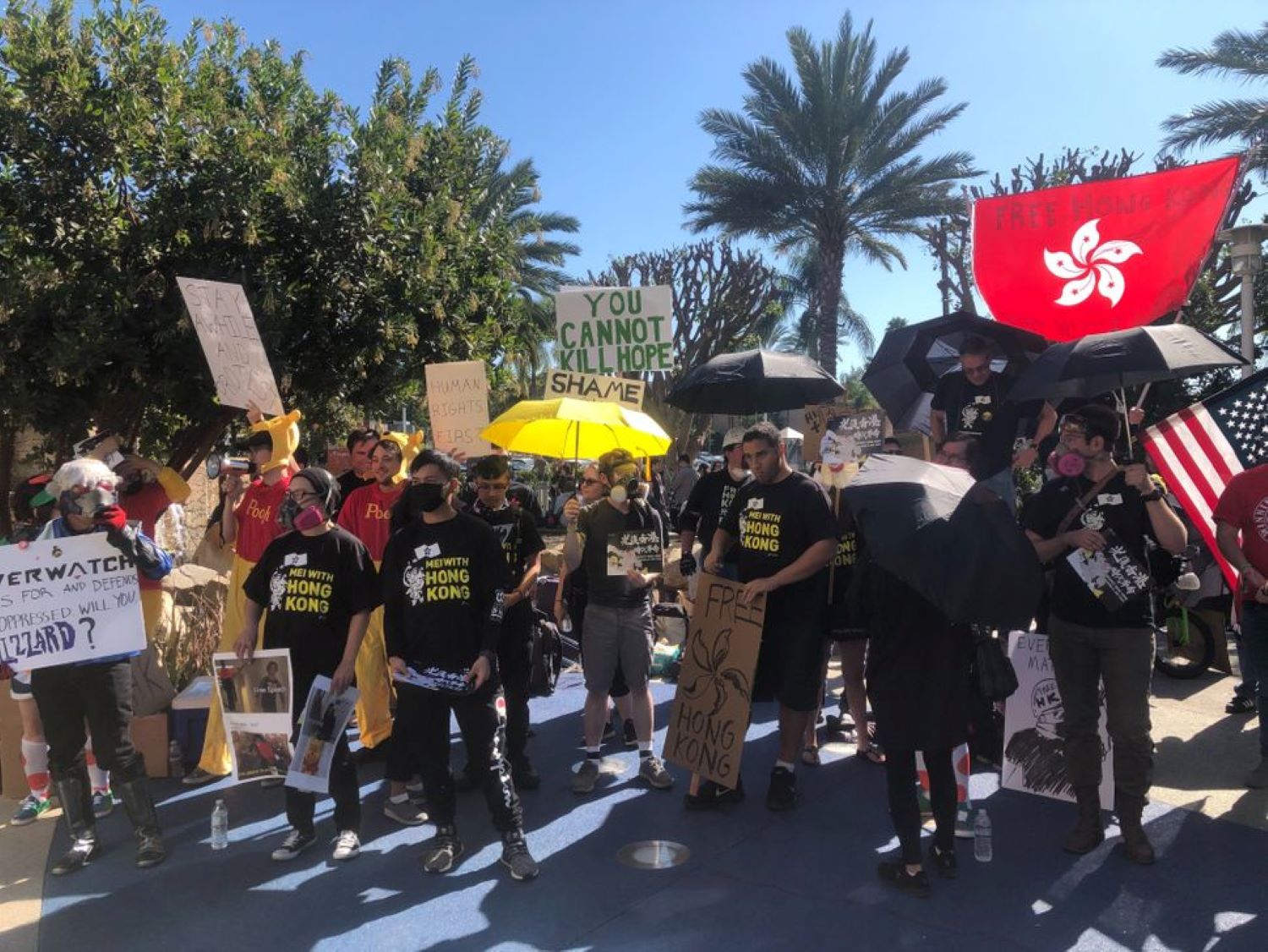 The protest after the Blitzchung got banned from the season