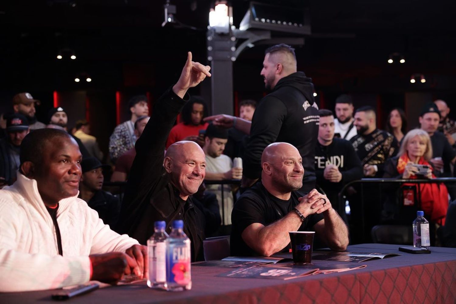 Dana White as a judge in a match