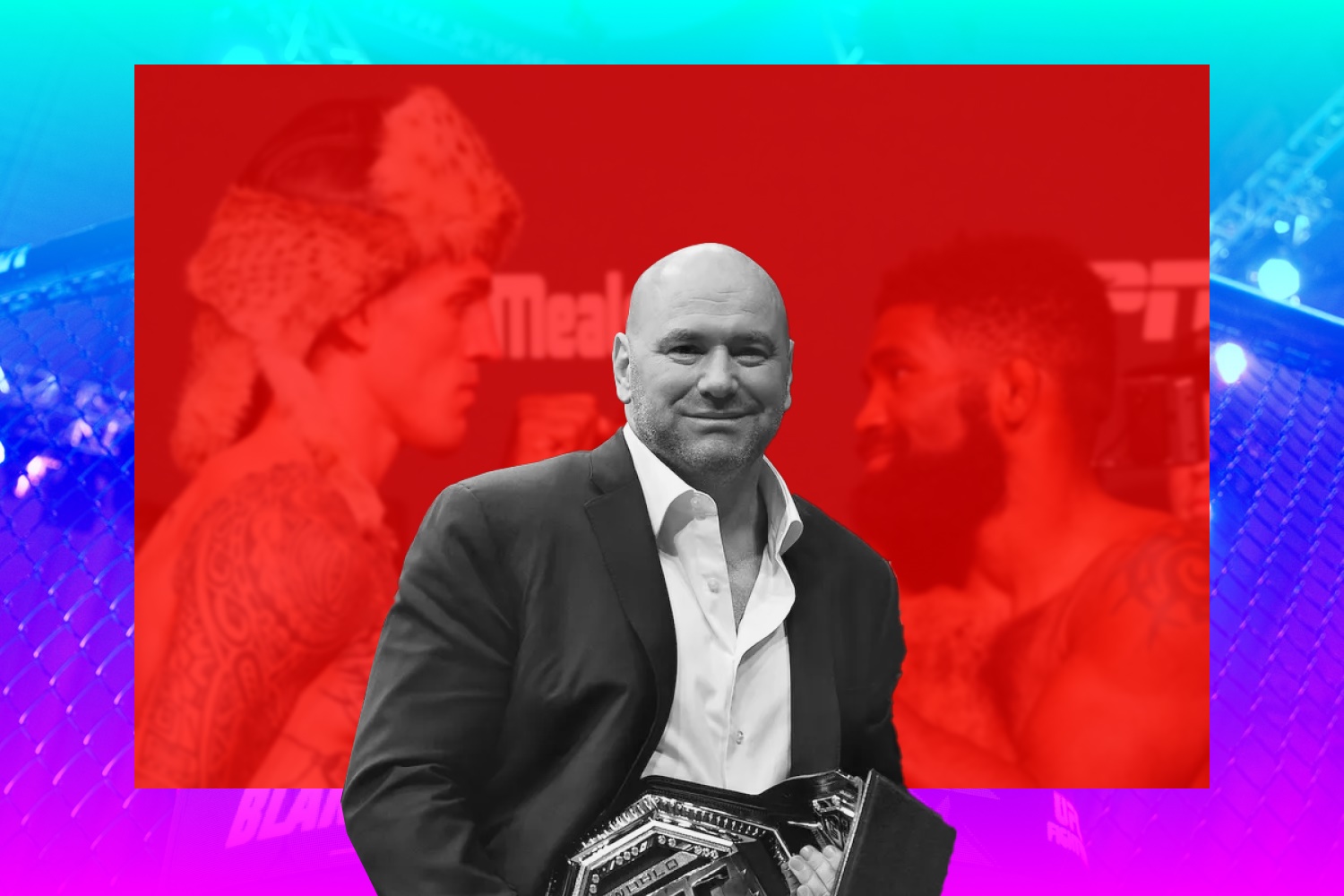 Dana White with his belt