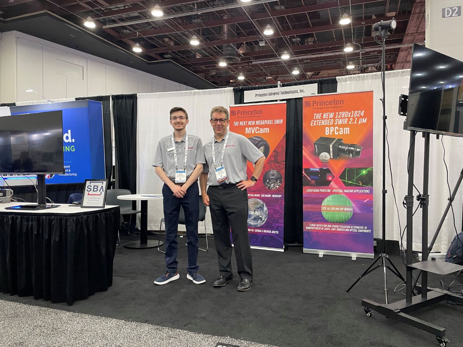 Dr. Martin Ettenberg and his employee in an event