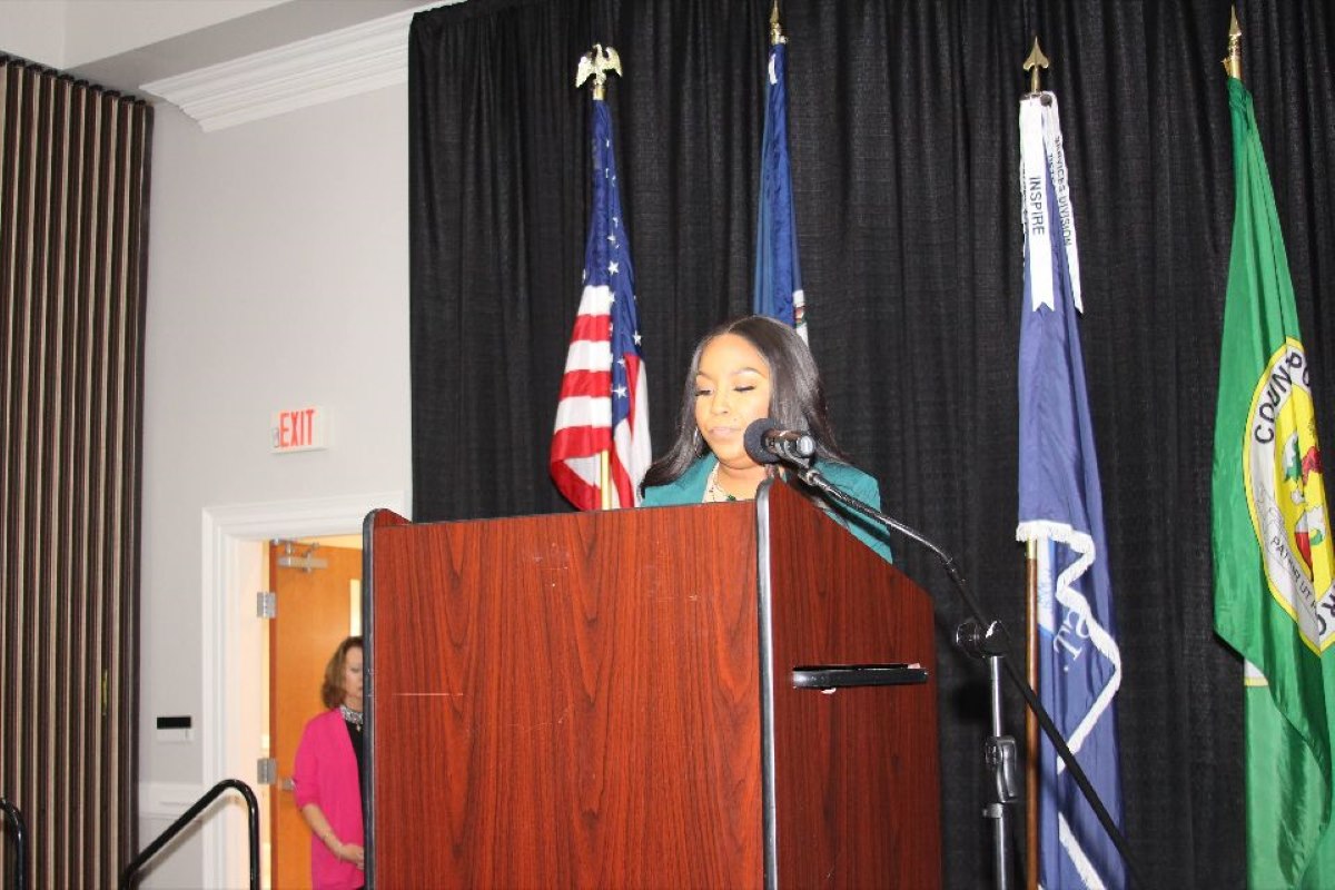 Latasha Brooks in a workshop at local gov agency