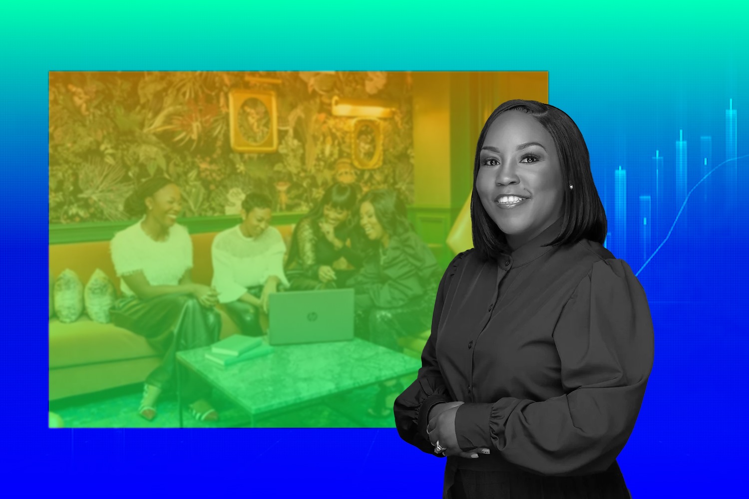 Latasha Brooks collaborates with fellow entrepreneurs