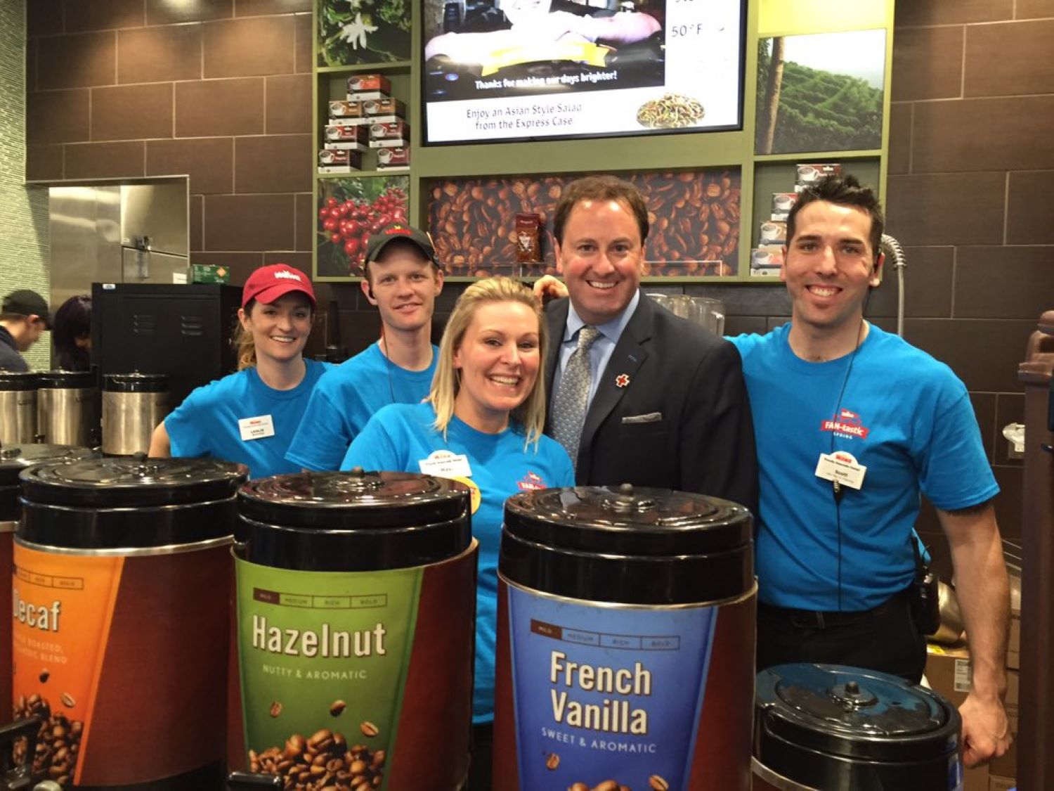 Wawa CEO with staff