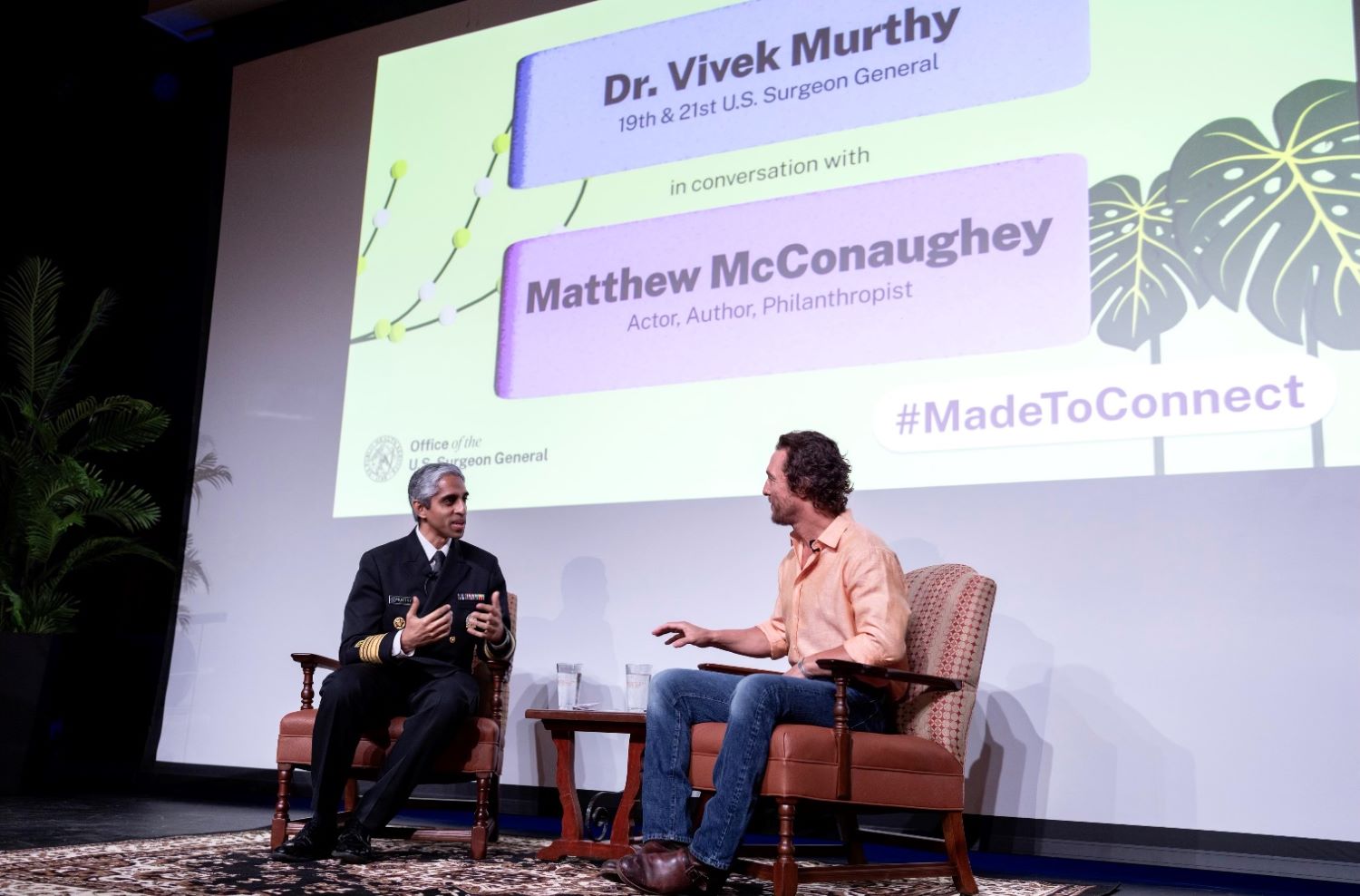 Dr. Vivek Murthy in a meeting