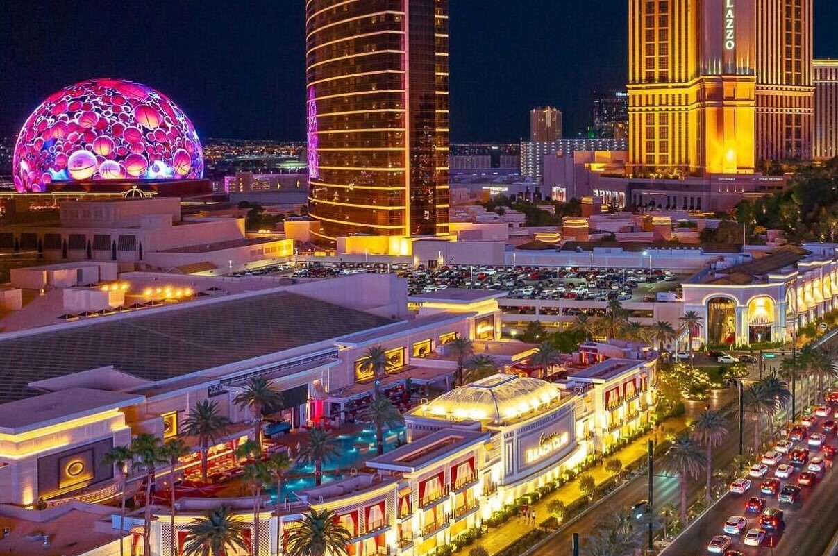 Vegas sphere in the center of attention