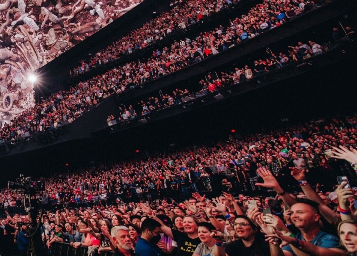 audience inside the Vegas sphere