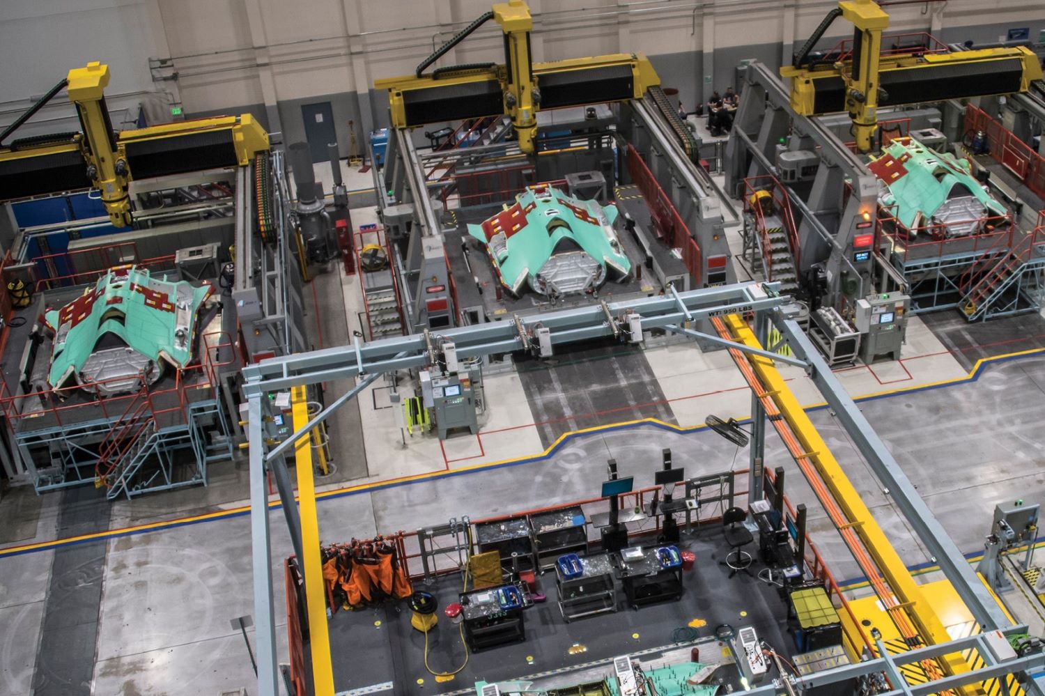Northrop Grumman factory with B2 Bomber