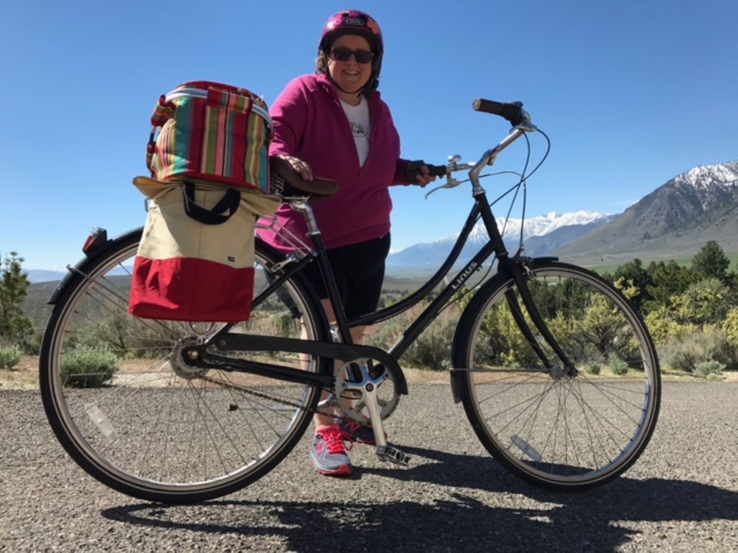 Michelle LaBrosse and her bicycle