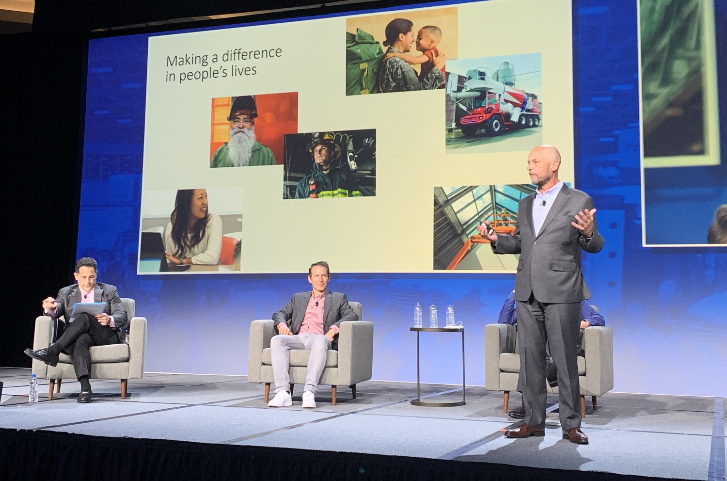 John Pfeifer is in a conference