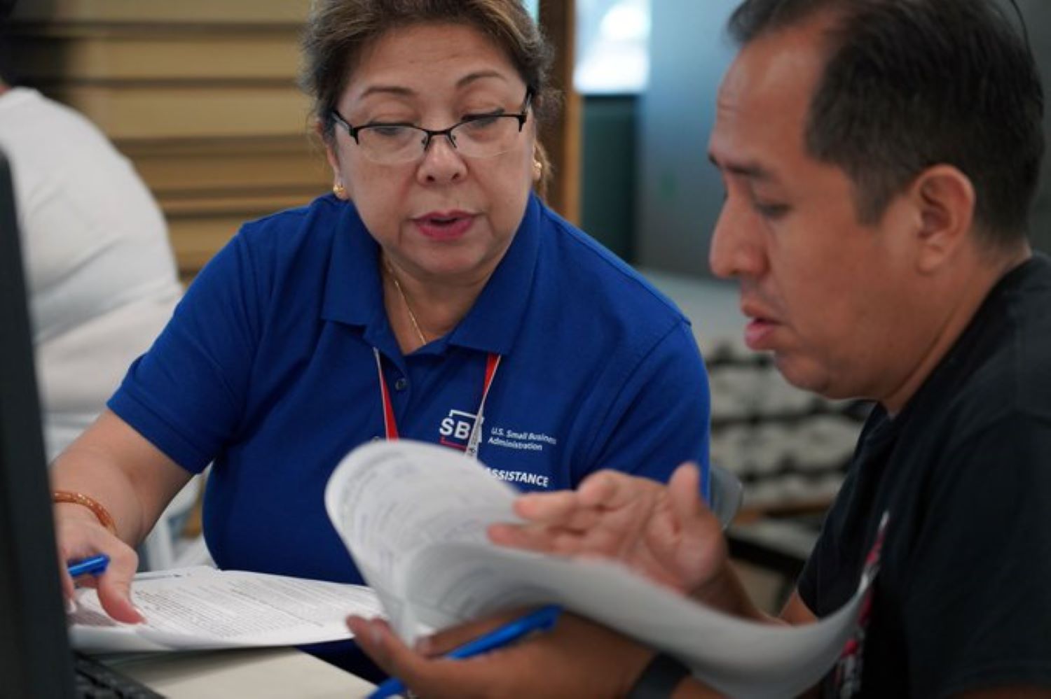SBA staff is discussing a problem