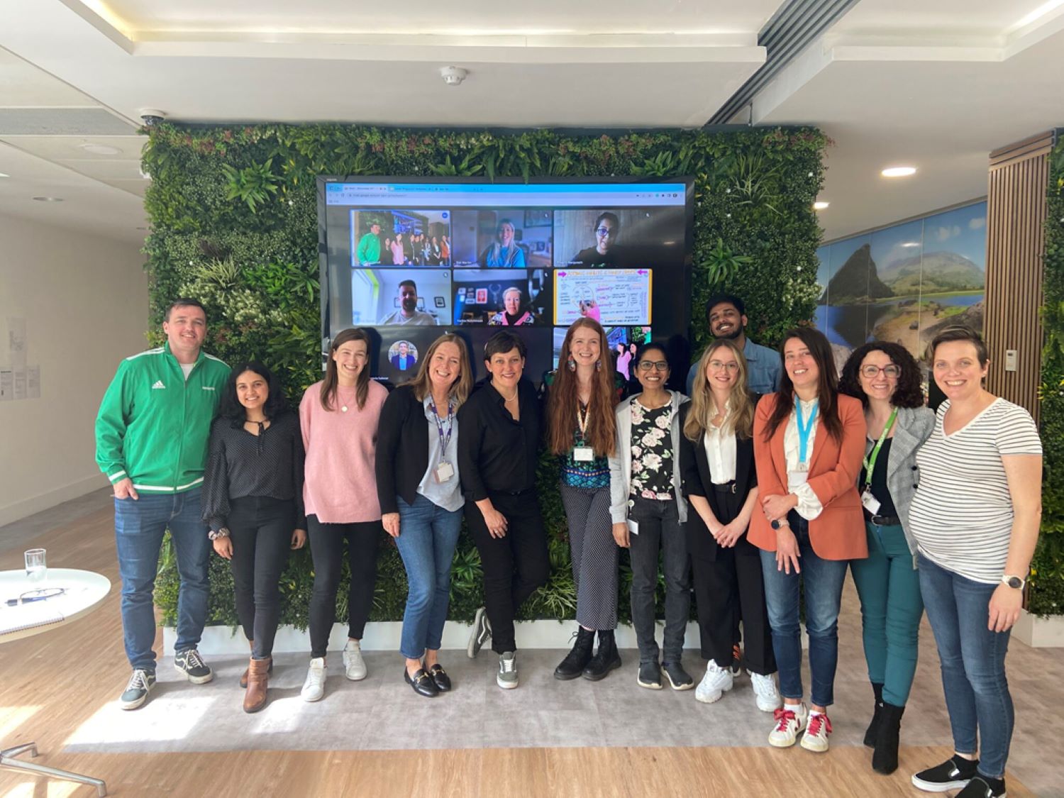 Groupon staffs in an event