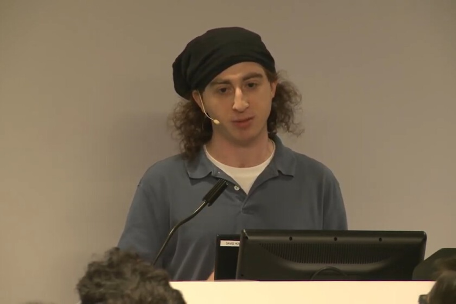 David Holz is in a conference