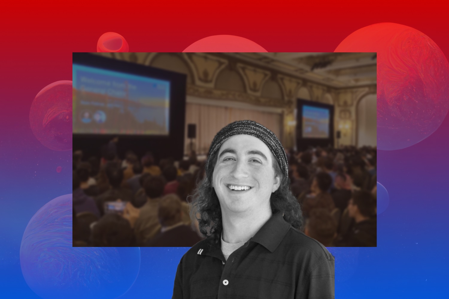 David Holz is speaking in a meeting