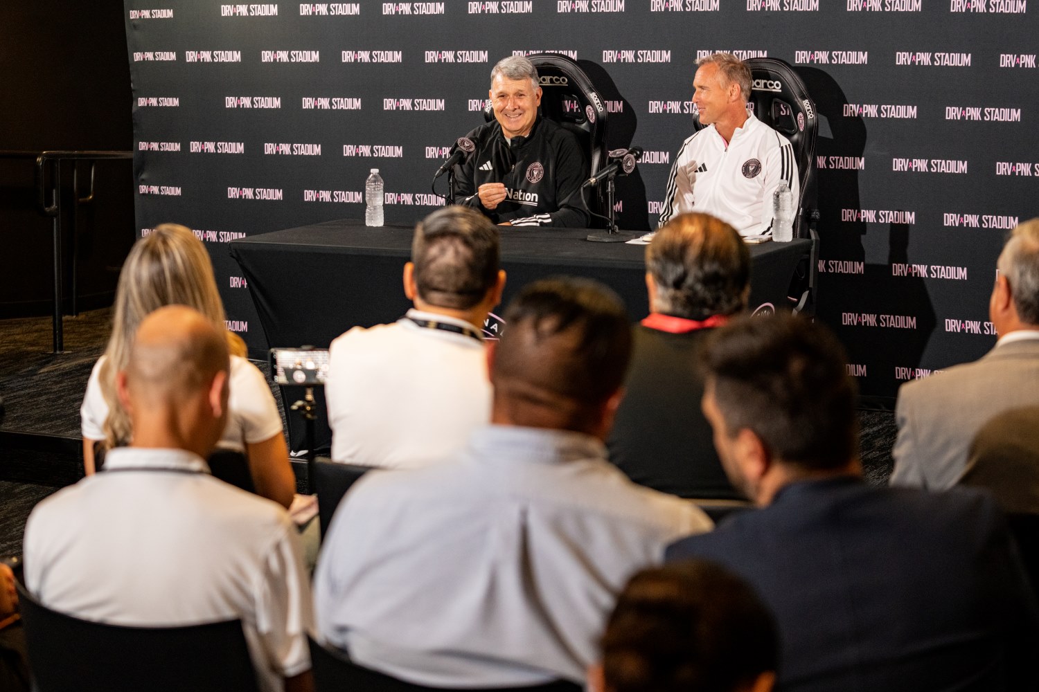 Inter Miami in a press conference