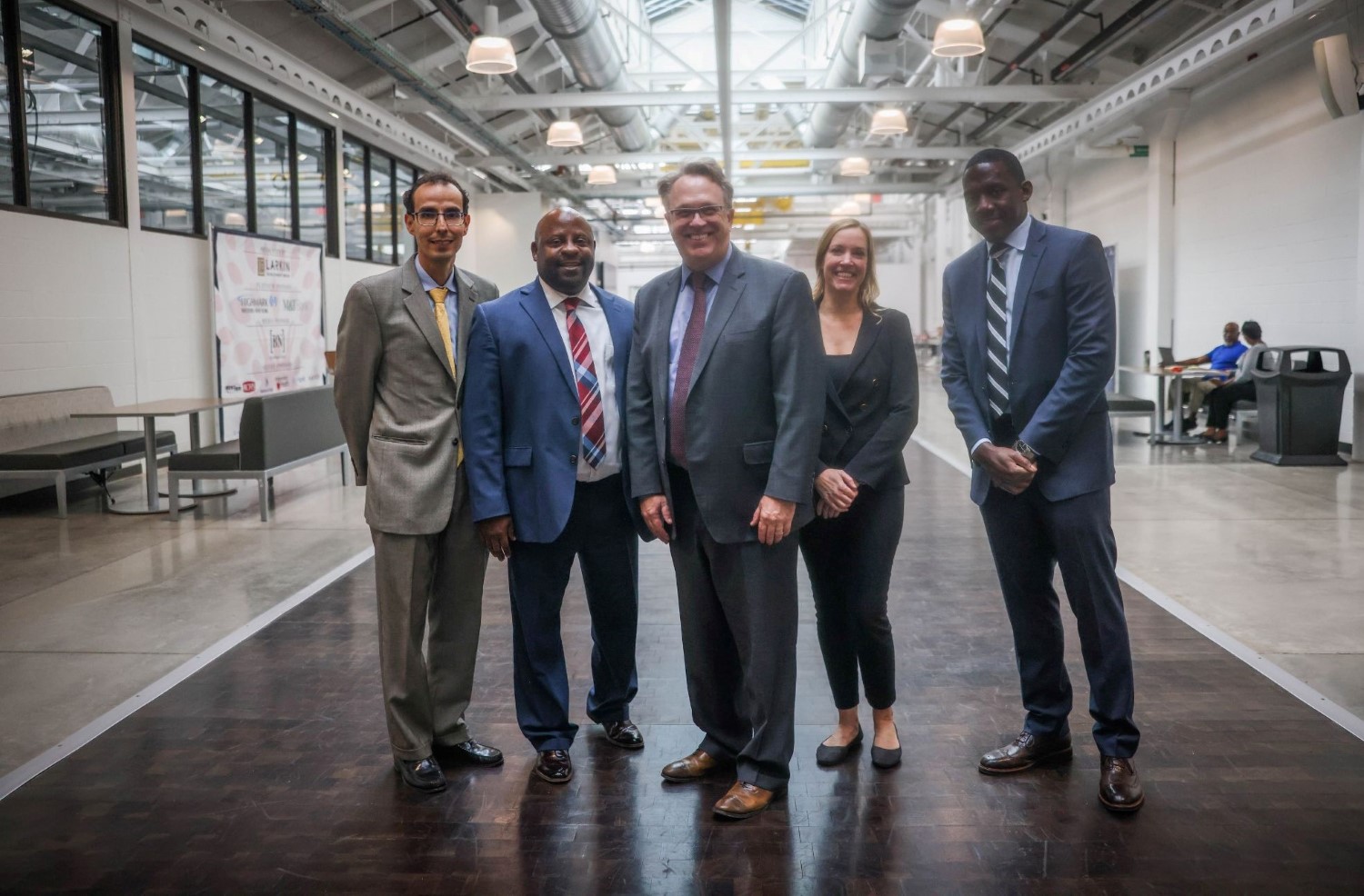 Federal Reserve Bank of New York board team is taking pictures