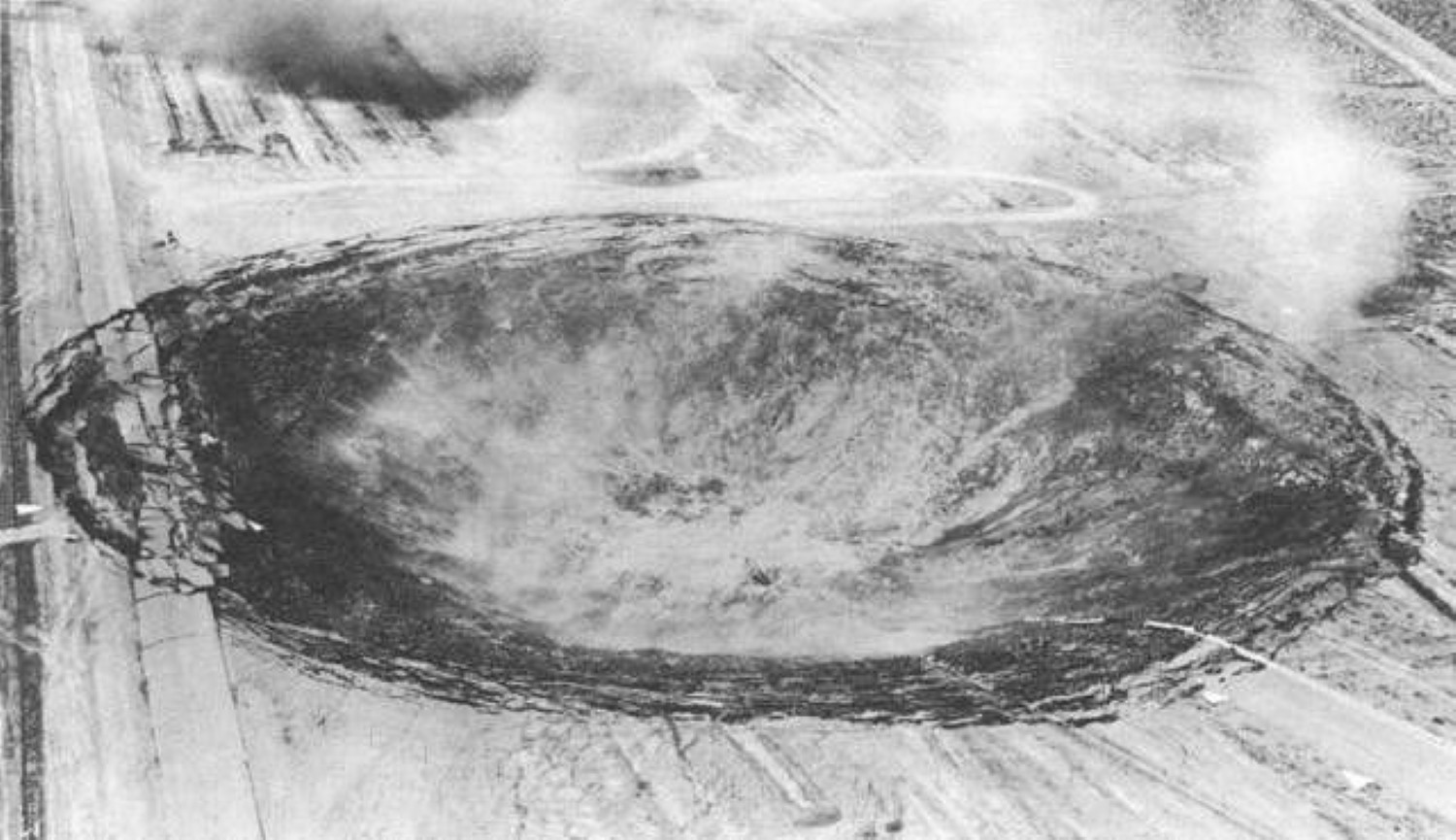 The destruction of nuclear bomb testing