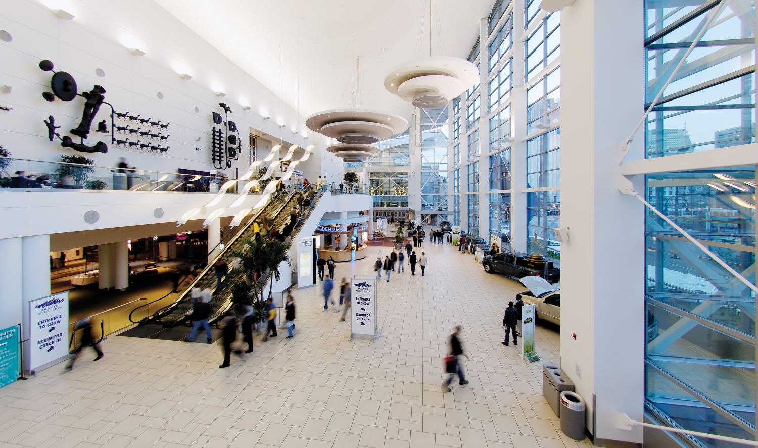 Inside the Colorado convention center