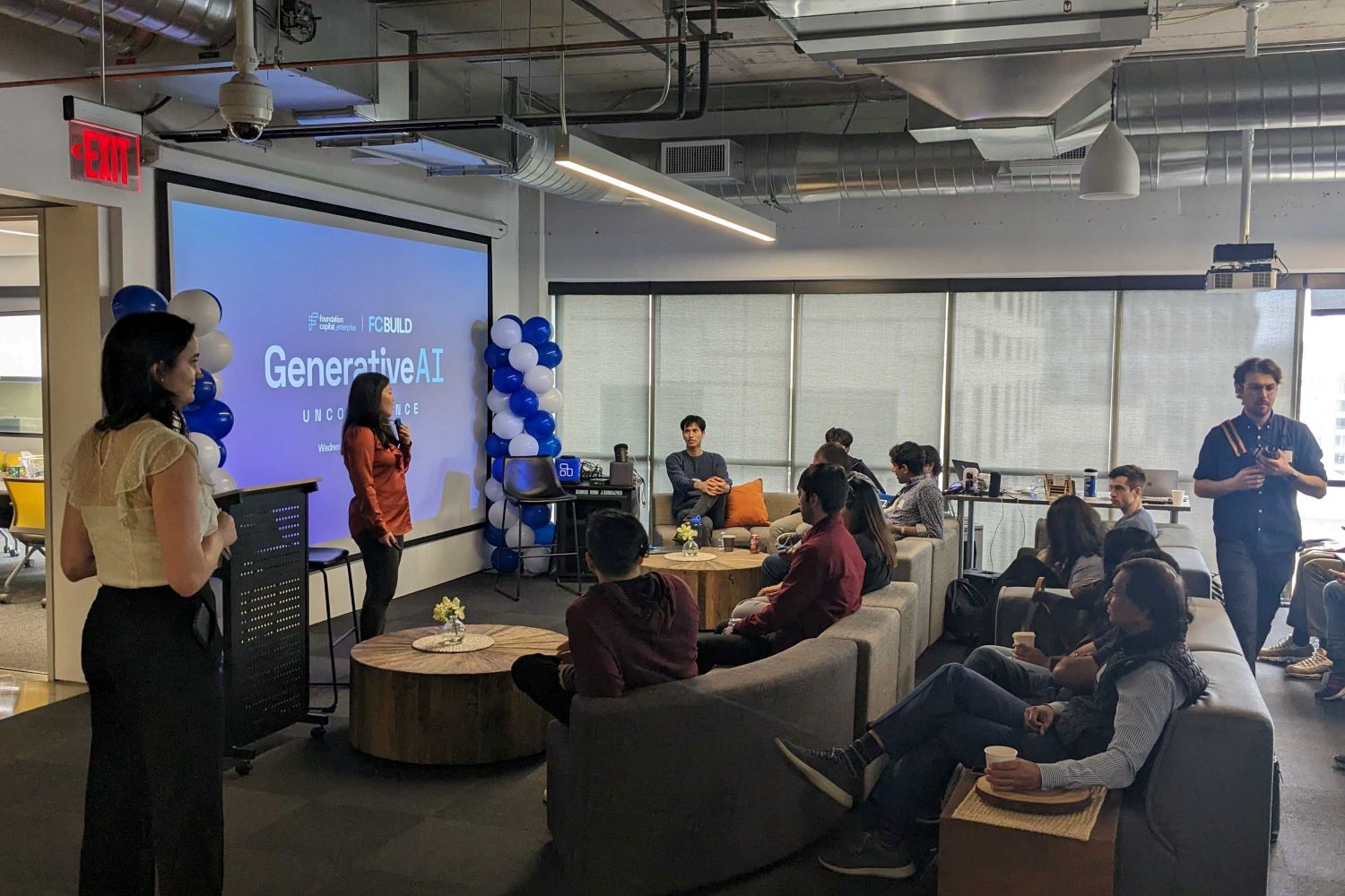 Foundation Capital general partner is speaking in a meeting