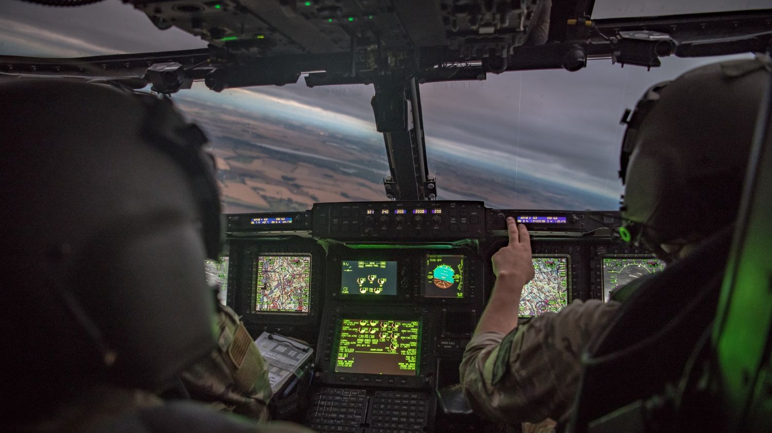 Soldiers on an aircraft