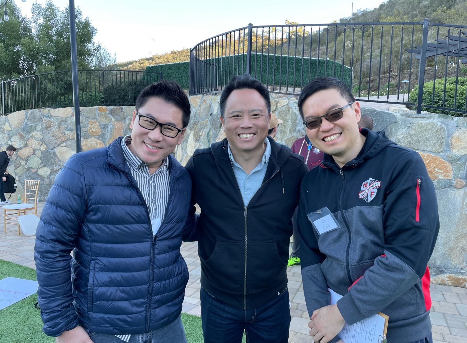 Rad AI founders are in a park