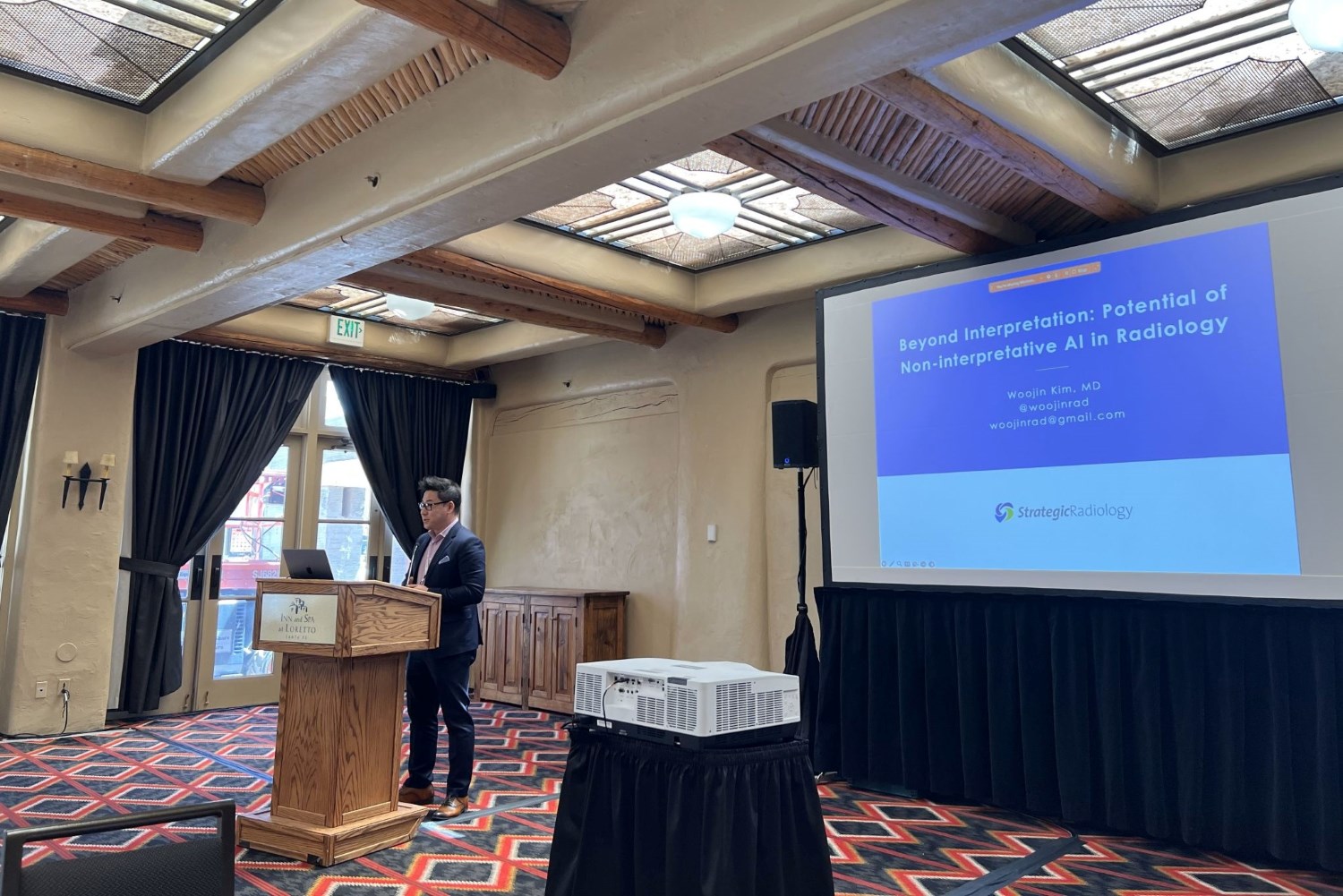 Rad AI team is in a seminar