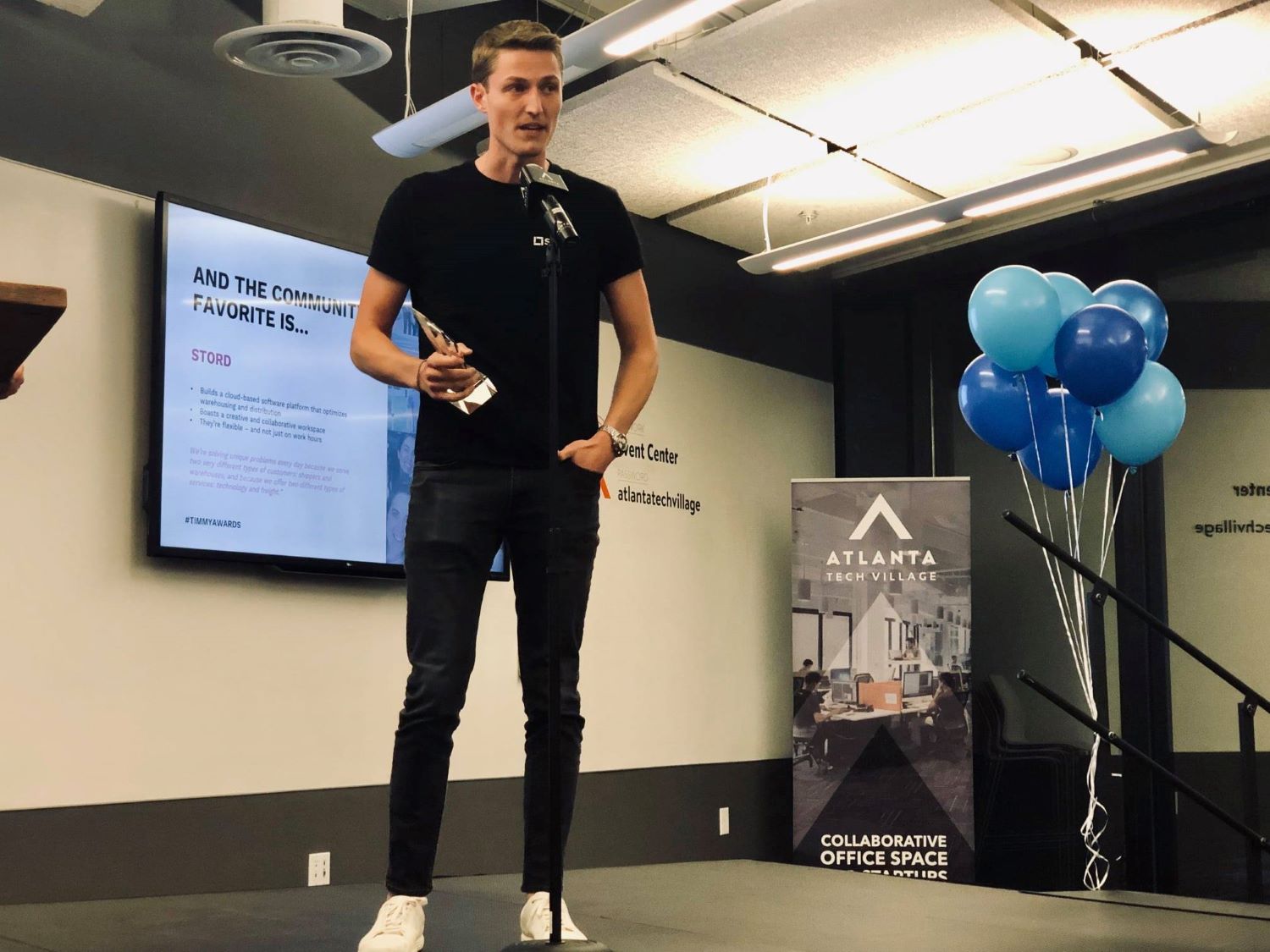 Stord founder is in a conference