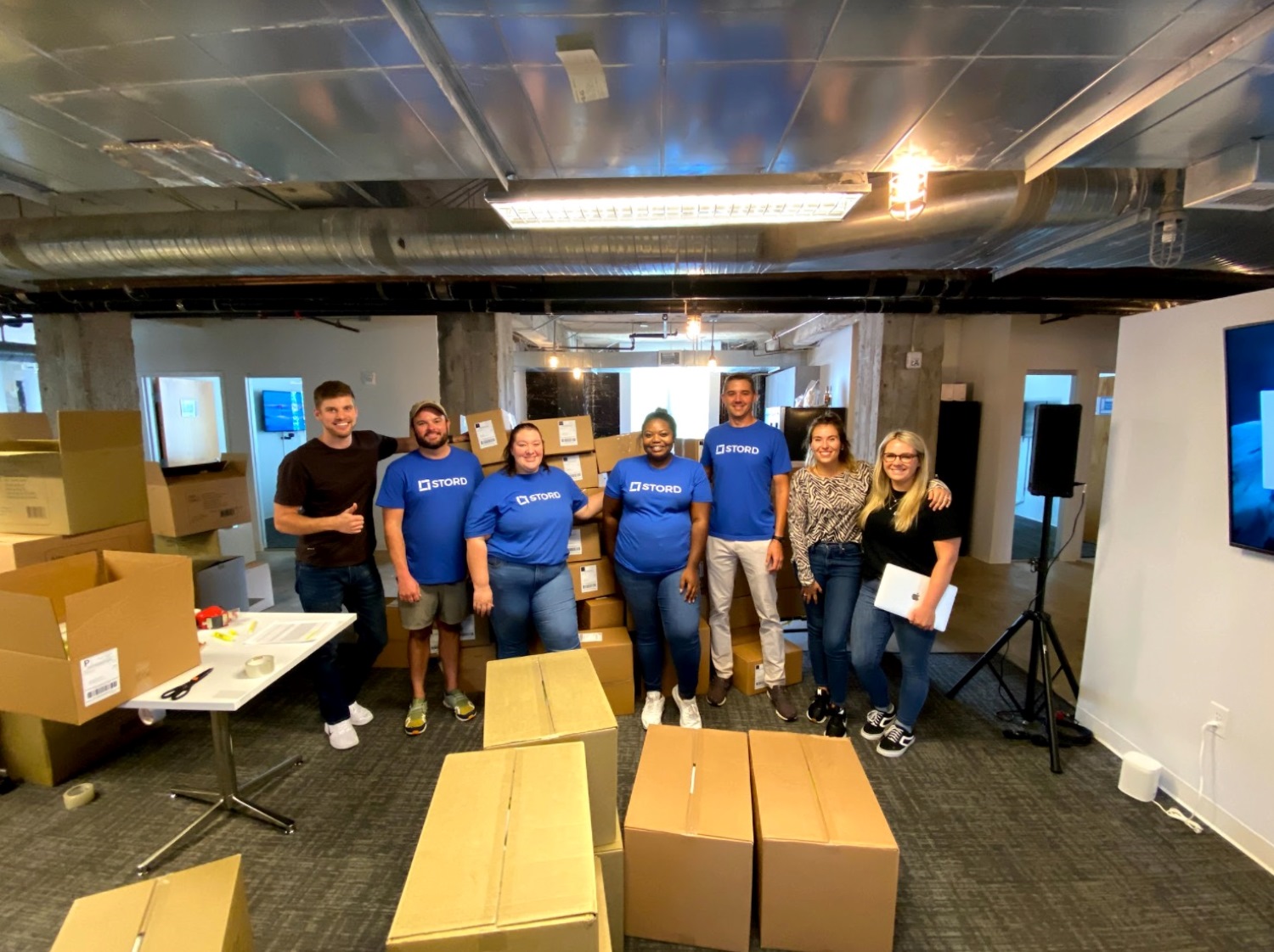 Stord team is in an warehouse