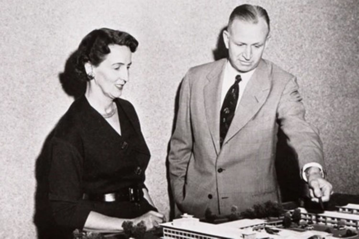 Founders J. Willard and Alice Sheets Marriott is discussing a new hotel destination