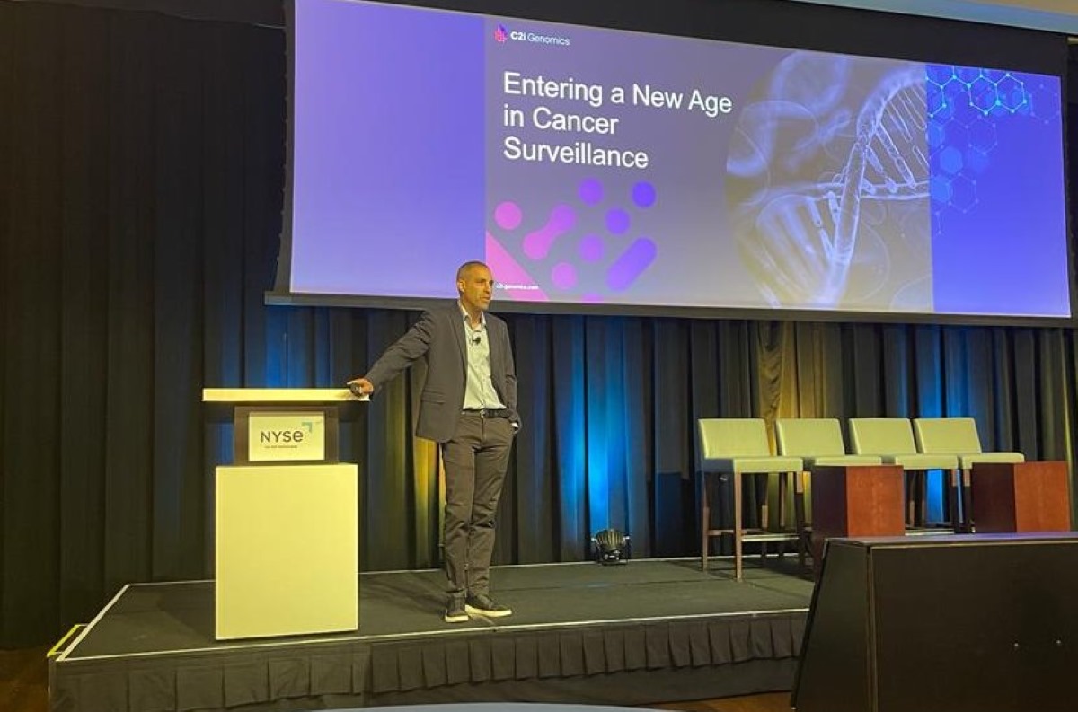 C2i Genomics co-founder and CEO present product at healthcare conference