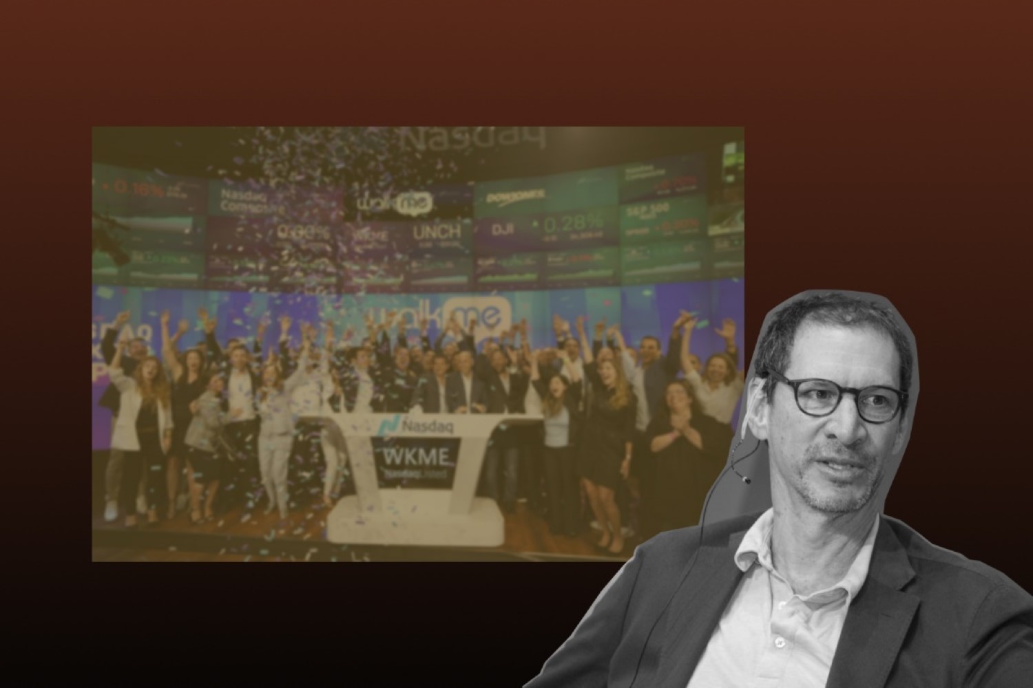 Insight Partners founder celebrate with portfolio company on IPO