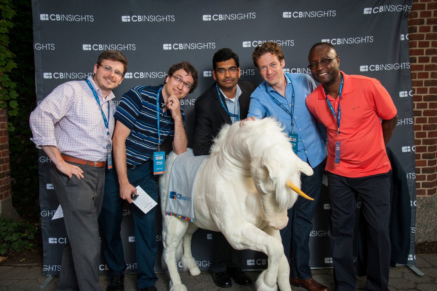 CB Insights staff at a public event