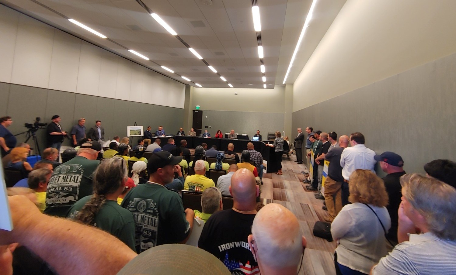 vendors and contractors attend a pre-bid conference