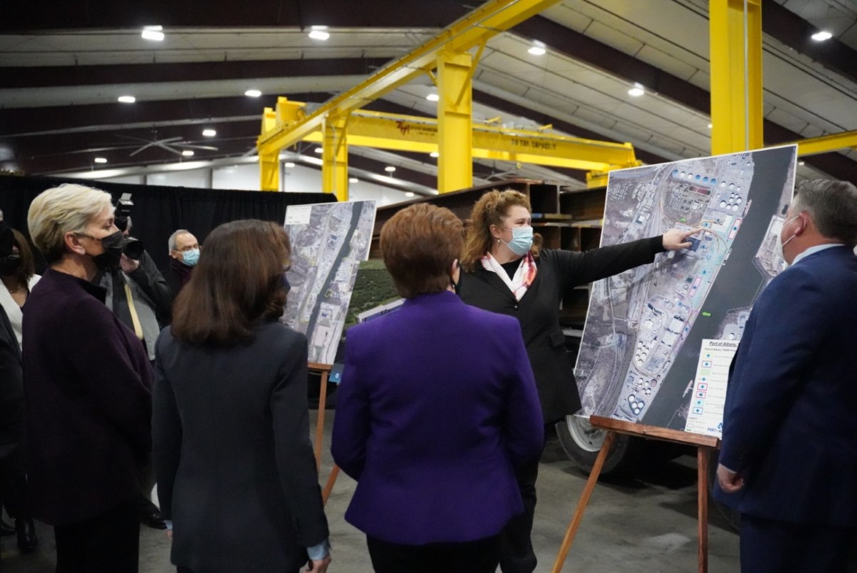 Port of Albany staff collaborate with engineers