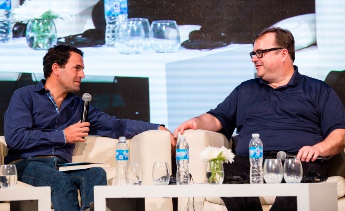 Greylock Partners leadership team in an interview at tech event