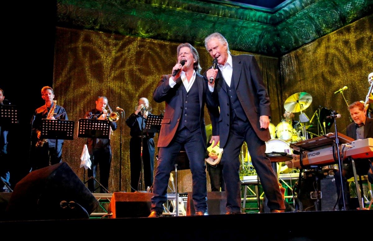 Singers perform in a concert
