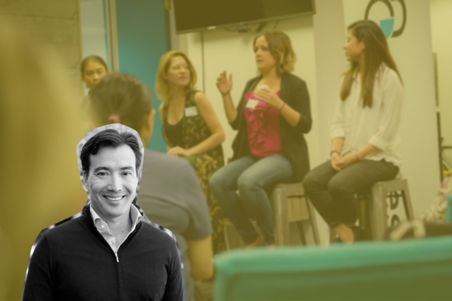 Carta CEO and the leadership team at a tech event