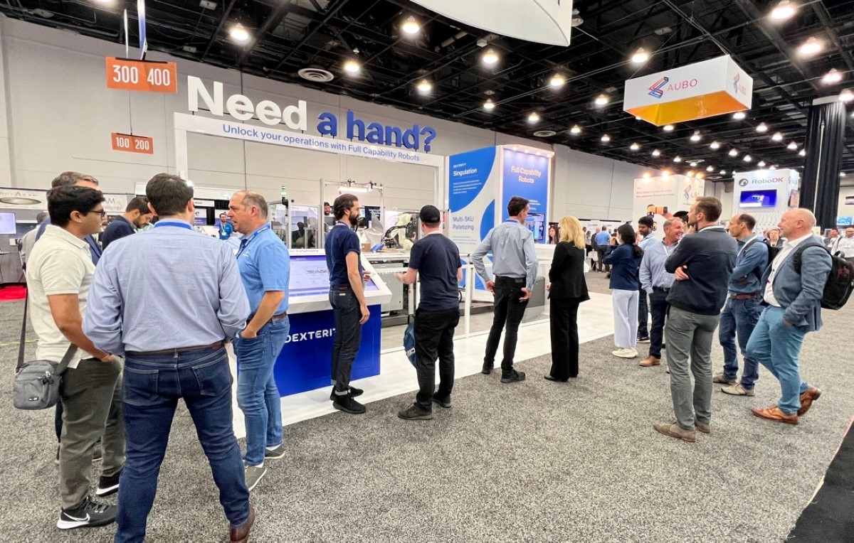 Dexterity staff at a trade show