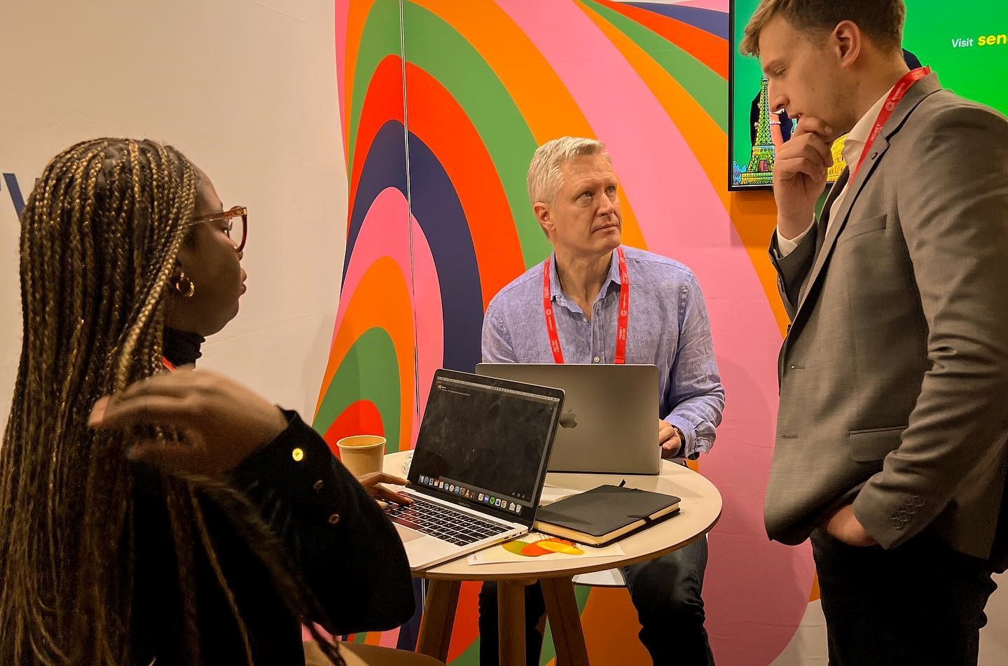 Flutterwave staff at a trade show