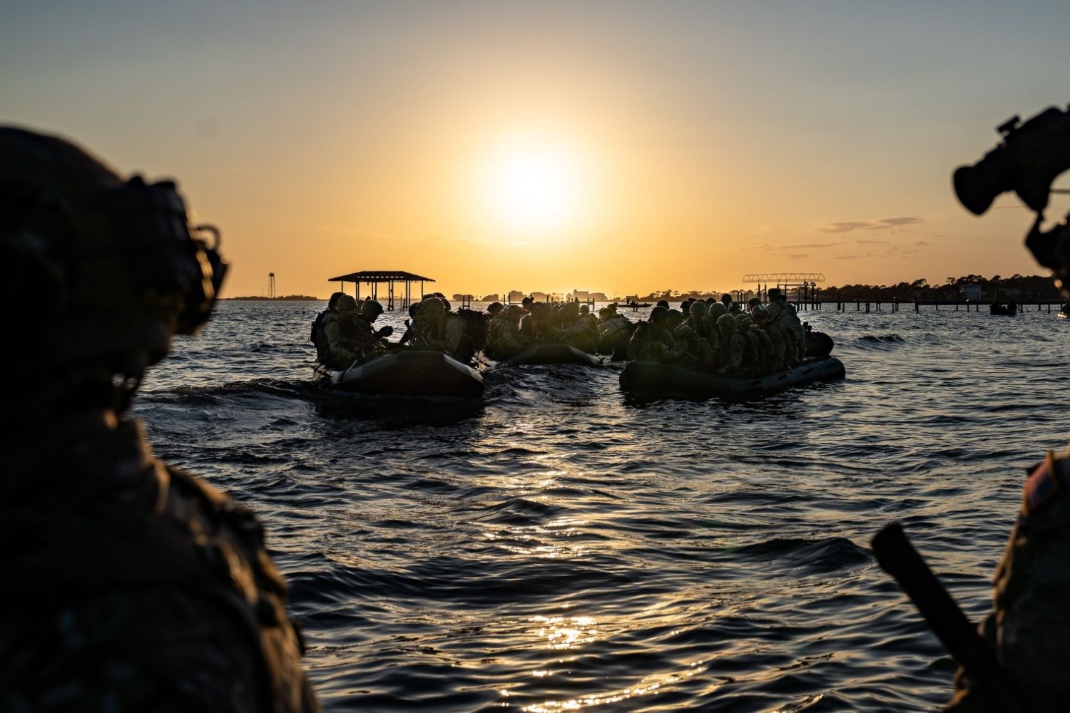 Ranger School students participated in a water infiltration qualification exercise