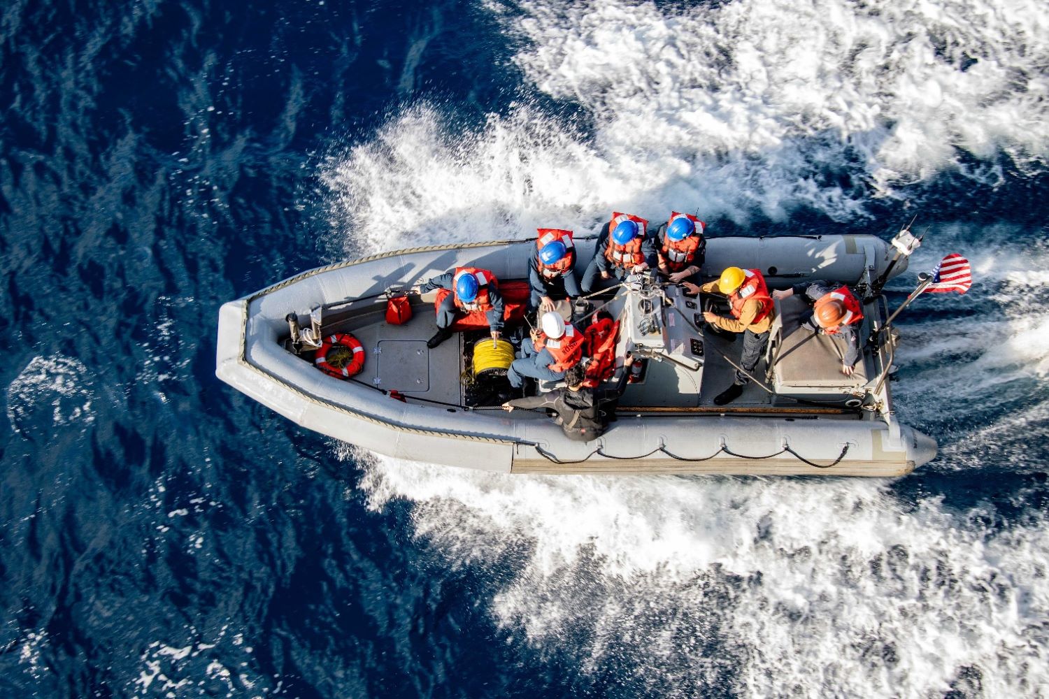 Sailors conducted search and rescue training