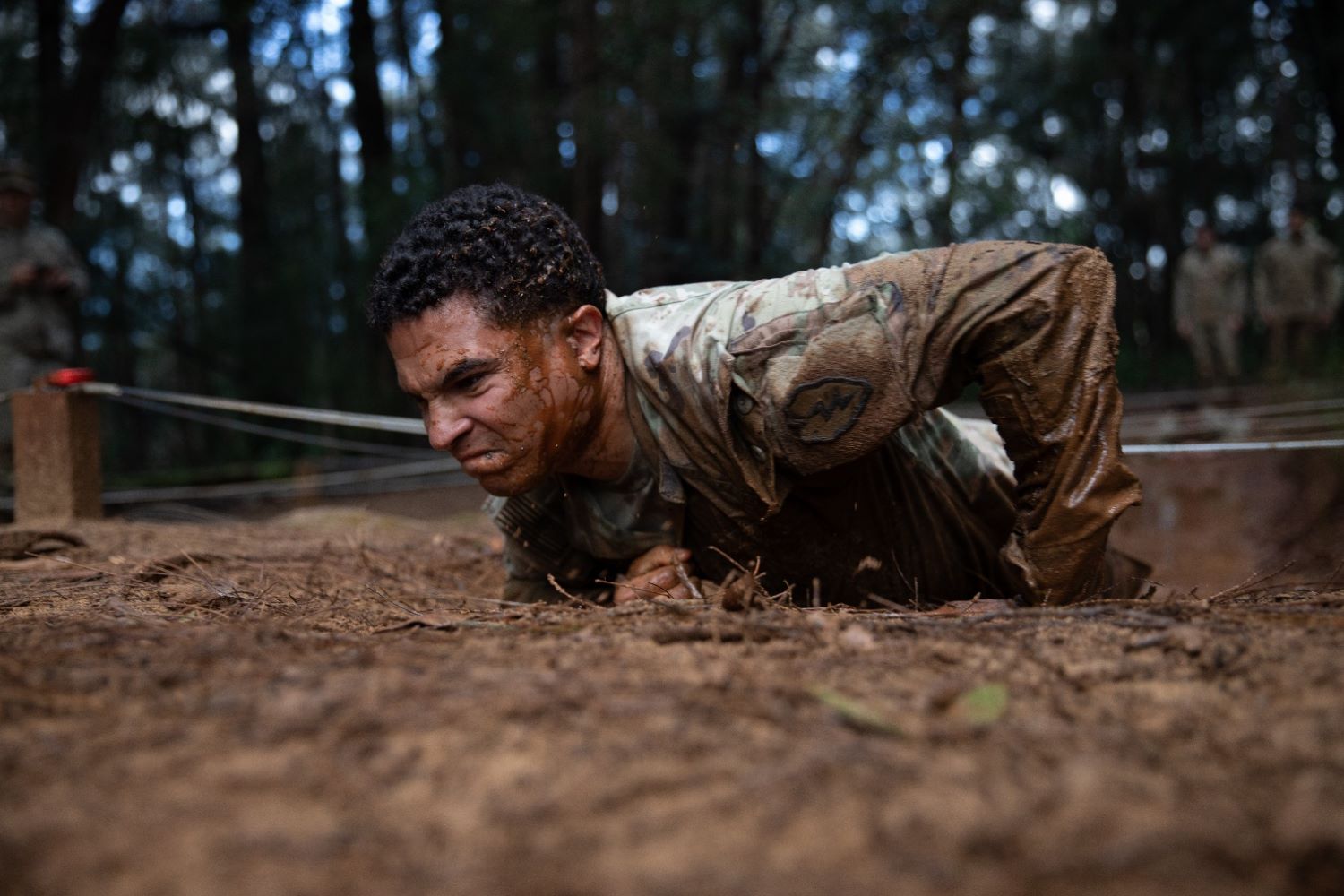 U.S. Army participated in a demanding obstacle course