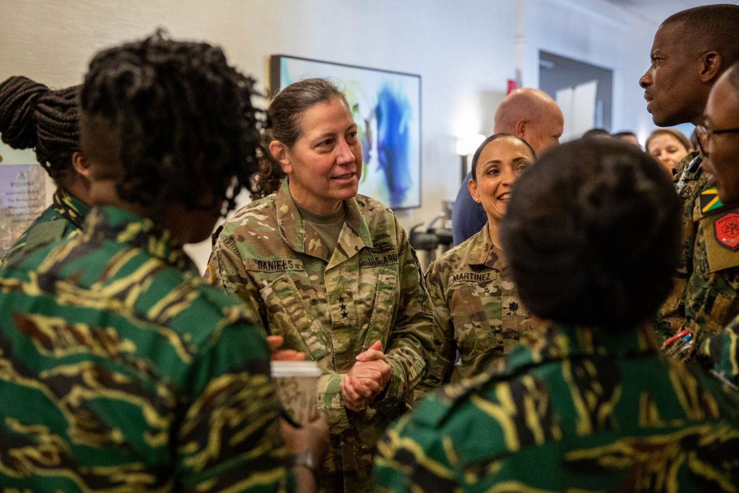sharing personal insights and leadership experiences with soldiers